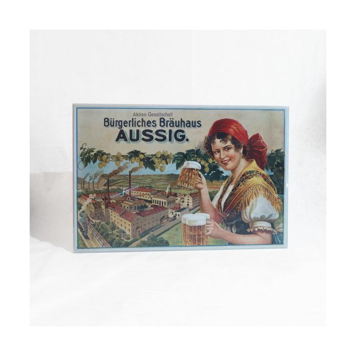 Schild  der lokalen Marke  - Bürgerliches Bräuhaus Aussig