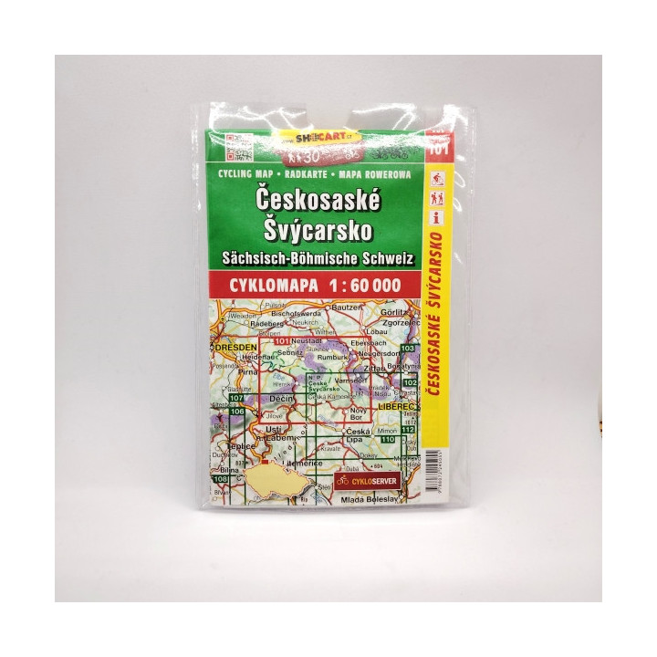 Cyklomapa Českosaské Švýcarsko