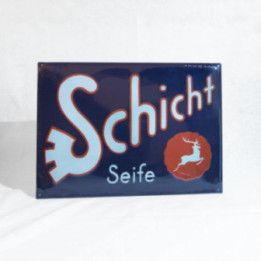 Schild  der lokalen Marke  - Schicht Seife
