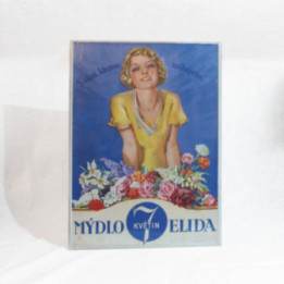 Schild  der lokalen Marke  - Mýdlo Elida 7 květin