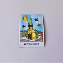 Bemalter Magnet - Kirche Mariä Himmelfahrt